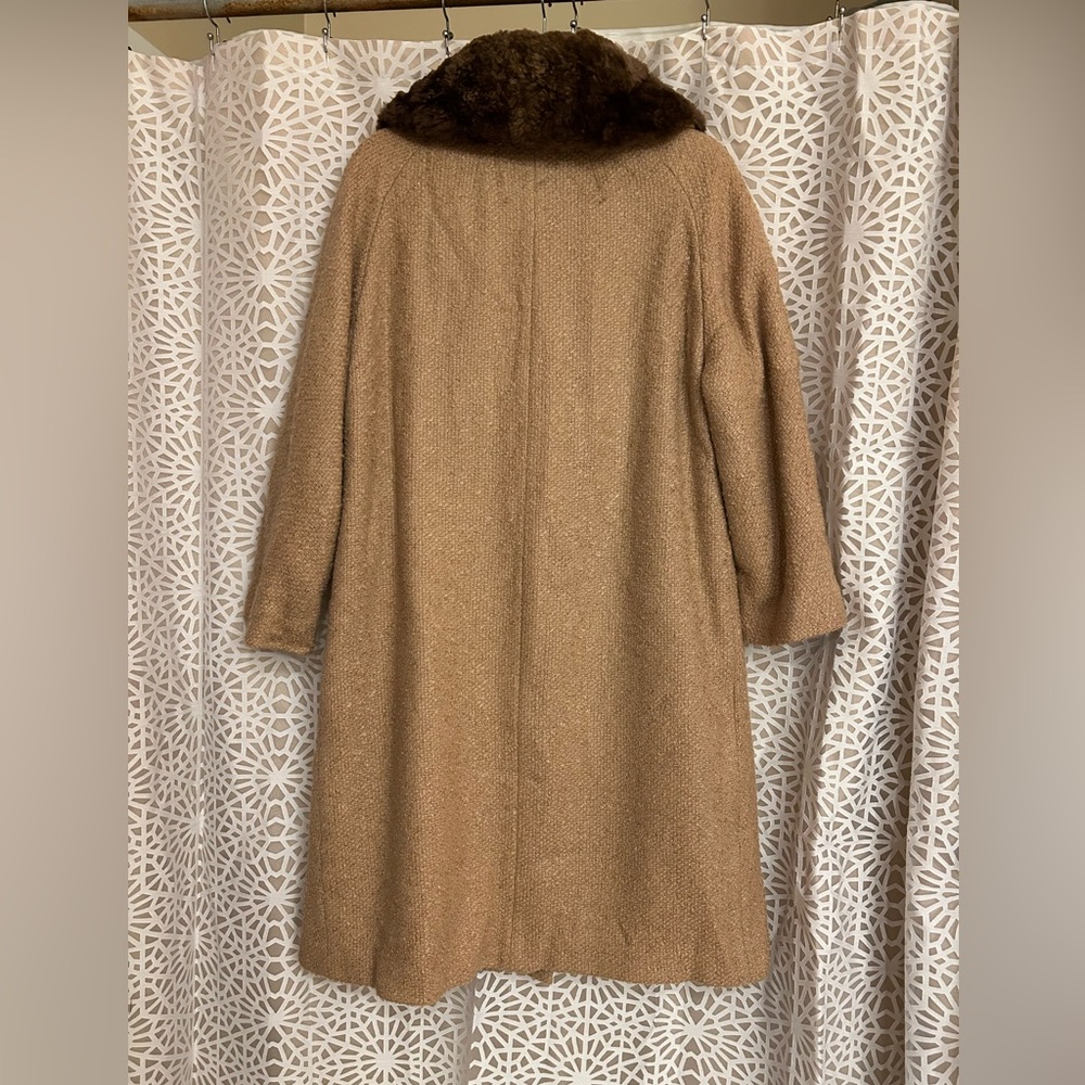 Vintage Shagmoor Coat With Faux Fur Collar - Picture 5 of 13